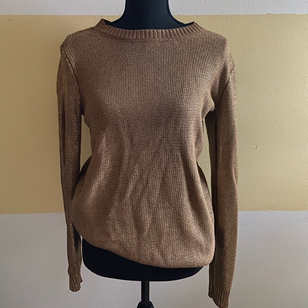 Rock & Republic Shimmering Gold Sweater